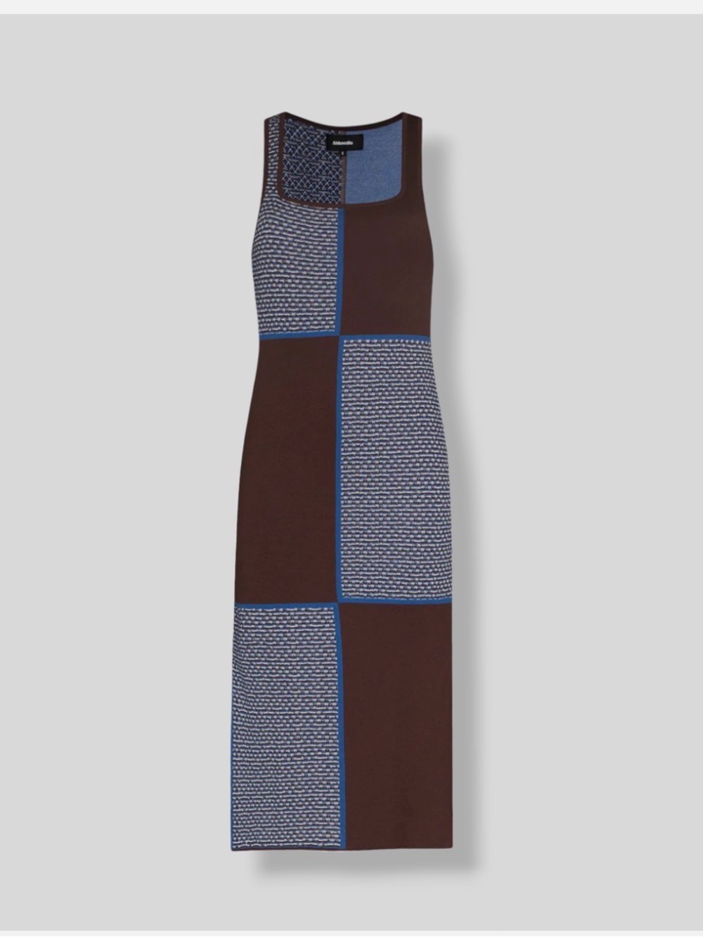 NWT Ahluwalia checkerboard knitted dress